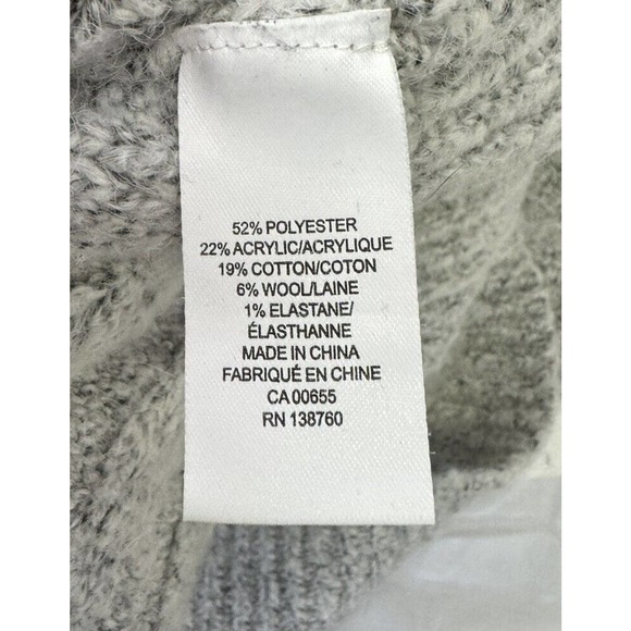 Camber & Grace Turtleneck Sweater Dress Gray SP - Picture 4 of 4